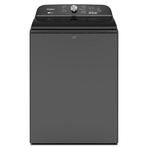  Whirlpool - 5.3 Cu. Ft. High Efficiency Top Load Washer with 2 in 1 Removable Agitator - Volcano Black
