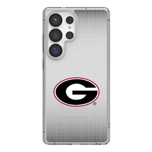 Keyscaper - NCAA - Georgia Bulldogs Linen Logo Galaxy Clear Case - S24 - Multicolor-Front_Standard 
