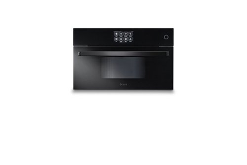 Viking - RVL 30"W. 1.06 Cu. Ft. Electric True Convection Combi-Speed Oven Glass - Black-Front_Standard 