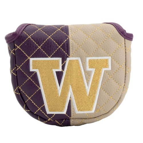 Team Golf - Washington Huskies Quilted Mallet Putter Cover - Multicolor-Front_Standard 