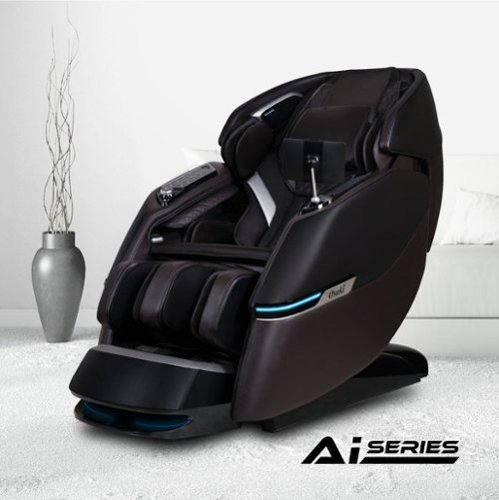 Osaki - Vivo AI Dual Mech™ 4D+2D Zero Gravity Massage Chair with Triple Arm Rollers - Black-Front_Standard 