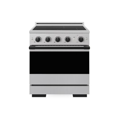 ZLINE - Autograph 30 in. 4.2 cu. ft. Marino Freestanding Induction Range with 4 Burners and Convection Oven w/ Black Accents - Stainless Steel