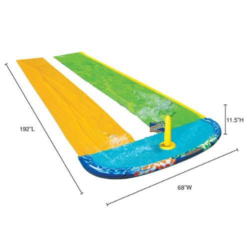 Banzai  16 Feet Long Capture The Flag Racing Water Slide - Be The First To Grab The Flag! WORLDWIDE DELIVERY