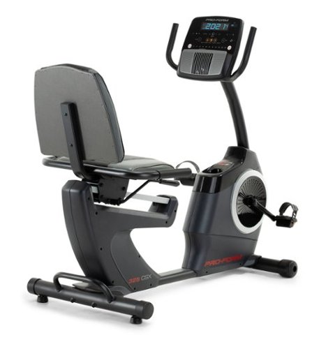 ProForm - 325 CSX Recumbent Exercise Bike - Black-Front_Standard 