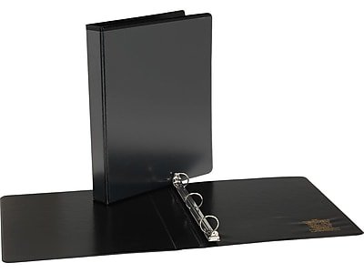 Simply - 1/2" 3-Ring View Binders, 12/Pack - Black