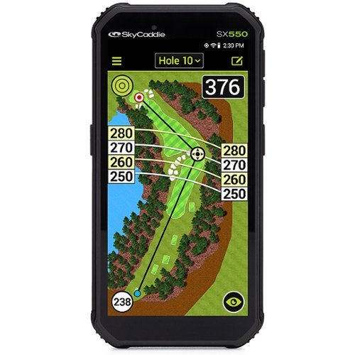 SkyCaddie - SX550 TourBook 5.5 inch screen, Golf GPS Rangefinder - Black