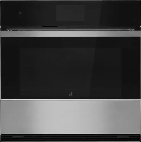 Front. JennAir - 30" Built-In Single Electric Wall Oven - Floating Glass Black.