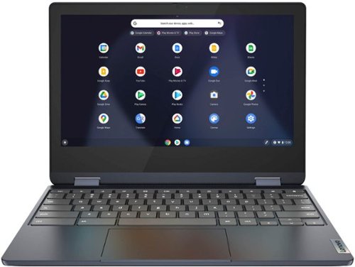  Lenovo - Flex 3 Chromebook 11.6&quot; HD Touch-screen Laptop - Mediatek MT8183 - 4GB - 64GB eMMC - Abyss Blue