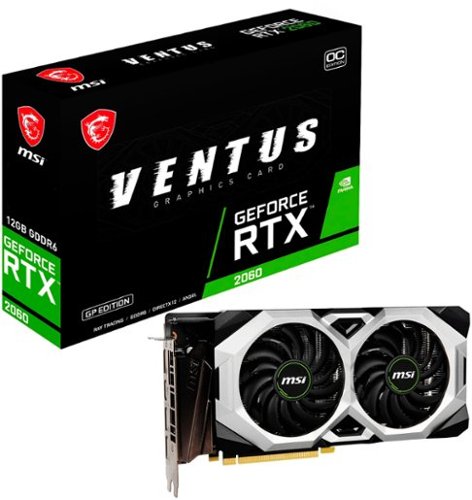 MSI - NVIDIA GeForce RTX 2060 Ventus GP 12GB OC GDDR6 PCI Express 3.0 Graphics Card