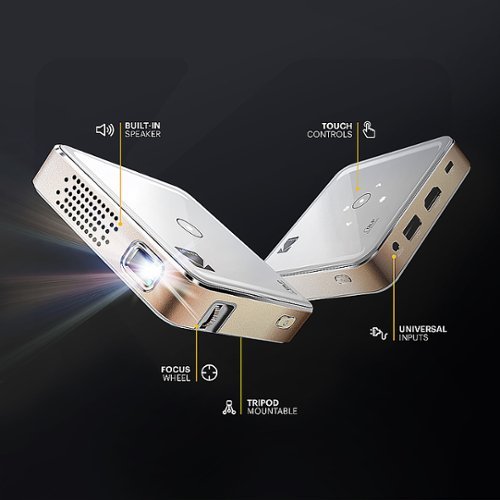 Kodak Ultra Mini Portable Projector - HD 1080p support LED DLP Rechargeable Pico Projector - Built-in Speaker - White BUY IN EUROPE