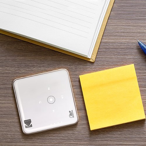 Kodak Ultra Mini Portable Projector - HD 1080p support LED DLP Rechargeable Pico Projector - Built-in Speaker - White BUY IN MIDDLE EAST
