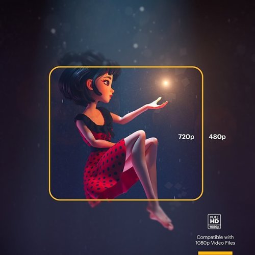 Kodak FLIK X7 Home Projector, 720p Portable Small Home Theater System w/1080p Compatibility & Bright Lumen LED Lamp - White BUY IN MIDDLE EAST