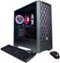 CyberPowerPC - Gamer Master Gaming Desktop - AMD Ryzen 5 5500 - 8GB Memory - AMD Radeon RX 6500 XT - 500GB SSD - Black-Angle_Standard