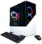 CyberPowerPC - Gamer Master Gaming Desktop - AMD Ryzen 5 5600X - 16GB Memory - NVIDIA GeForce RTX 3060 - 1TB HDD + 500GB SSD - White-Angle_Standard