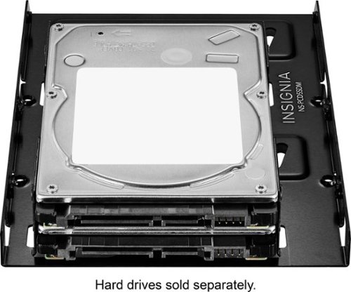 Insignia™ Dual Drive Mount for 2.5” SATA, SSDs or Hard Drives - Black SHOP ONLINE