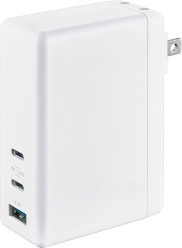 

Insignia™ - 112W Foldable Wall Charger with 2 USB-C and 1 USB Port for Laptops, Smartphone, Tablet, and More - White