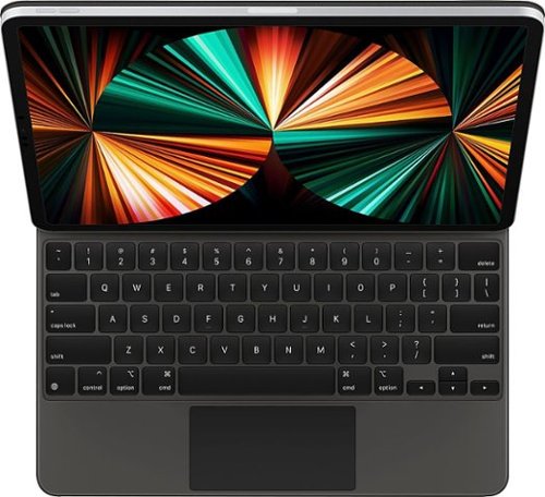 Apple - Geek Squad Certified Refurbished Magic Keyboard for 12.9-inch iPad Pro (3rd, 4th, 5th and 6th Generation) - Black