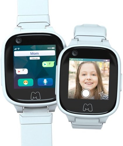 MOOCHIES Connect Smartwatch Phone + GPS Tracker for Kids 4G - White GLOBAL SHIPPING