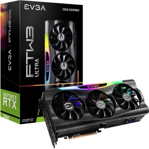 EVGA - NVIDIA GeForce RTX 3080 12GB FTW3 ULTRA GAMING GDDR6X PCI Express 4.0 Graphics Card with LHR