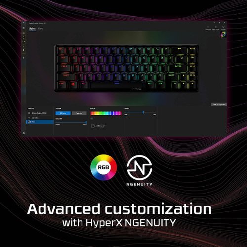 HyperX Alloy Origins 65% Compact Wired Mechanical Red Linear Switch Gaming Keyboard with RGB Lighting - Black WHERE TO BUY