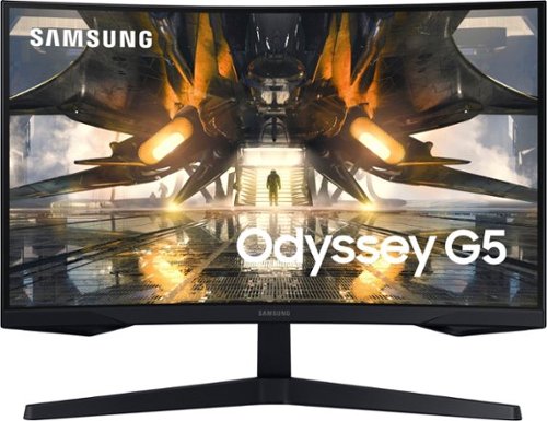 

Samsung - Odyssey G5 27" LED Curved 1ms WQHD FreeSync Premium 165Hz Gaming Monitor - Black