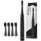 AquaSonic - Pulse Series Rechargeable Electric Toothbrush with Activated Charcoal Whitening Bristles - Midnight Black-Angle_Standard
