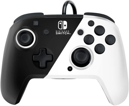 PDP - Faceoff Deluxe+ Audio Wired Controller: Black & White