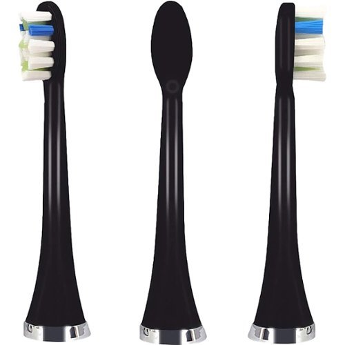 AquaSonic ProFlex Replacement Brush Heads (8-Pack) - White/Black WORLDWIDE DELIVERY