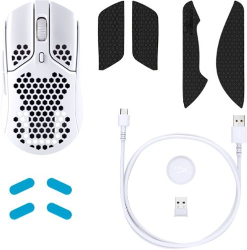 HyperX Pulsefire Haste Lightweight Wireless Optical Gaming Mouse - Wireless - White BUY IN AUSTRALIA