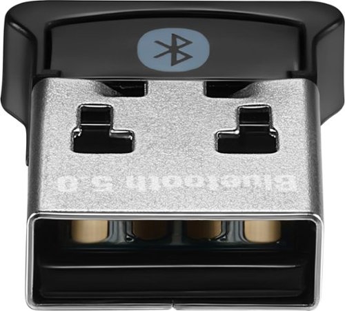 Insignia™ - Bluetooth 5.0 USB Adapter for Laptops and Desktops Compatible with Windows 8.1, 10, and 11 - Black