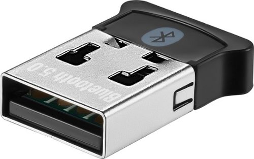 Insignia™ - Bluetooth 5.0 USB Adapter for Laptops and Desktops Compatible with Windows 8.1, 10, and 11 - Black