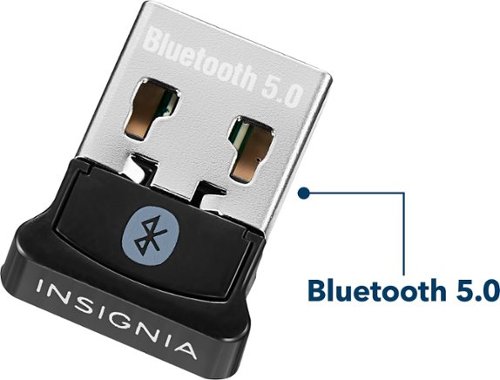 Insignia™ Bluetooth 5.0 USB Adapter for Laptops and Desktops Compatible with Windows 8.1, 10, and 11 - Black BUY IN MIDDLE EAST