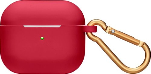 Image of Best Buy essentials™ - Silicone Case for Apple AirPods (3rd Generation) - Red