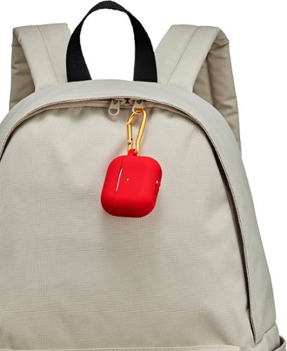 Best Buy essentials™ Silicone Case for Apple AirPods (3rd Generation) - Red WHERE TO BUY