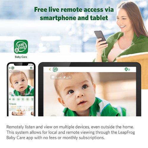 LeapFrog 1080p WiFi Remote Access Video Baby Monitor with 5” High Definition 720p Display, Night Light, Color Night Vision - white HOW TO BUY