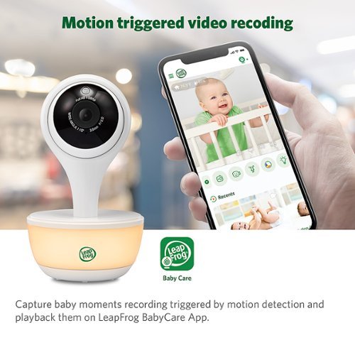 LeapFrog 1080p WiFi Remote Access Video Baby Monitor with 5” High Definition 720p Display, Night Light, Color Night Vision - white WHERE TO BUY
