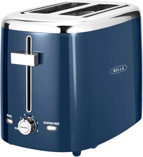 Bella - 2-Slice Extra-Wide Slot Toaster - Ink Blue