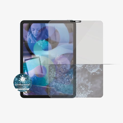 Panzerglass - Apple iPad Pro 11"(18/20)/Air(20) Swarovski CamSlider, Antibacterial Screen Protector - Clear