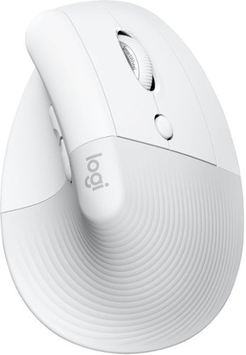 Logitech - Lift Vertical Wireless Ergonomic Mouse with 4 Customizable Buttons - Off-White