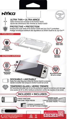 Nyko - Armor Case for Nintendo Switch OLED - Clear-Alt_View_Standard_16 
