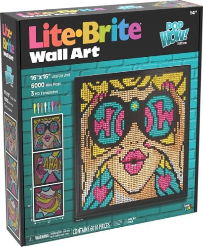 Lite Brite Lite-Brite Wall Art - Pop Wow! Edition - Big Apple Buddy