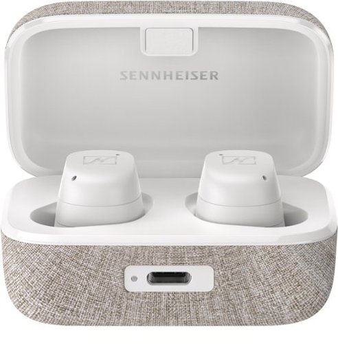 Image of Sennheiser - Momentum 3 True Wireless Noise Cancelling In-Ear Headphones - White