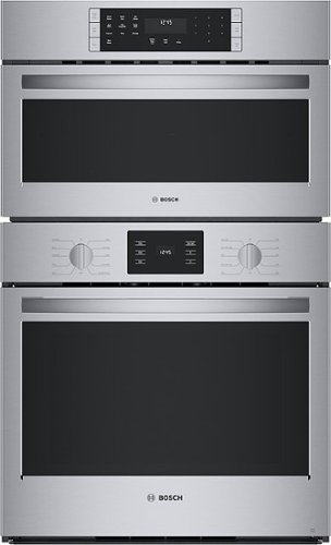 Bosch - 500 Series 30" Built-In Electric Convection Wall Oven with Built-In Microwave - Stainless Steel