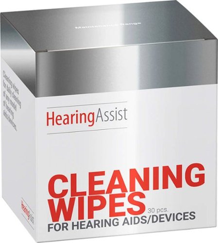 Hearing Assist Cleaning Wipes for Hearing Aids, 30 Count Individual Wipes - White WORLDWIDE DELIVERY