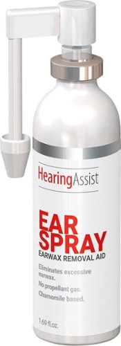 Image of Hearing Assist - Earwax Removal Spray for Ears with Chamolile-Base & Ergonomic Nozzle, 1.69 fl oz - White