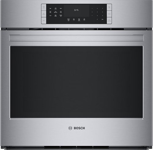 Bosch - 800 Series 30" Built-In Single Electric Convection Wall Oven - Stainless steel