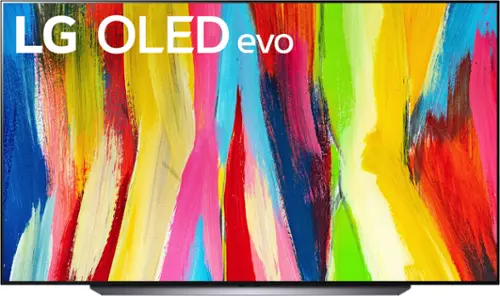 Front. LG - 83" Class C2 Series OLED evo 4K  UHD Smart webOS TV - Dark Silver.