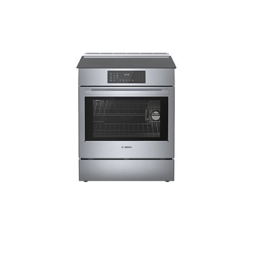 Bosch - Benchmark Series 4.6 cu. ft. Slide-In Electric Induction Range with Self-Cleaning - Stainless steel