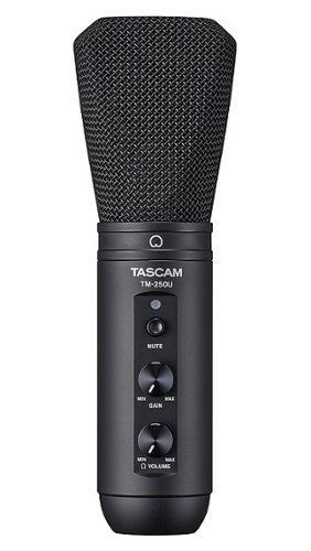 TASCAM TM-250U USB Condenser Microphone for Podcasting, Conferencing, and Computer Recording