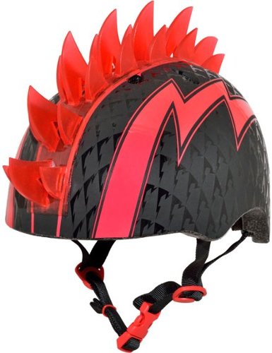Raskullz - Multisport Child Helmet with LED Lights - Bolt LED Red